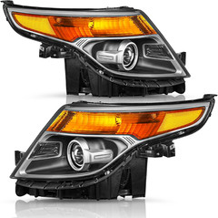 Headlights Assembly for 2011-2015 Ford Explorer | Uv-Treated Lens, Impact-Resist