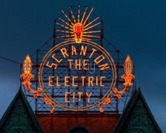 8×10 Neon Sign for Scranton, PA «The Electric City». Free Shipping!