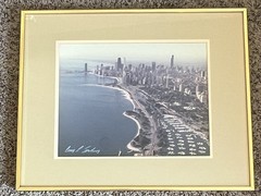Chicago Skyline Lake View – Signed Craig Skorburg Photograph W/COA – Framed