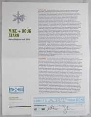 Doug Starn / SNOWFLAKE PRINT SIGNED ALLEVERYTHINGTHATISYOU SNO6_005.1 8 x 8 1st