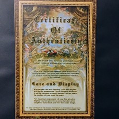 William Carr professional fine art photograph with Oak frame retail value $1600