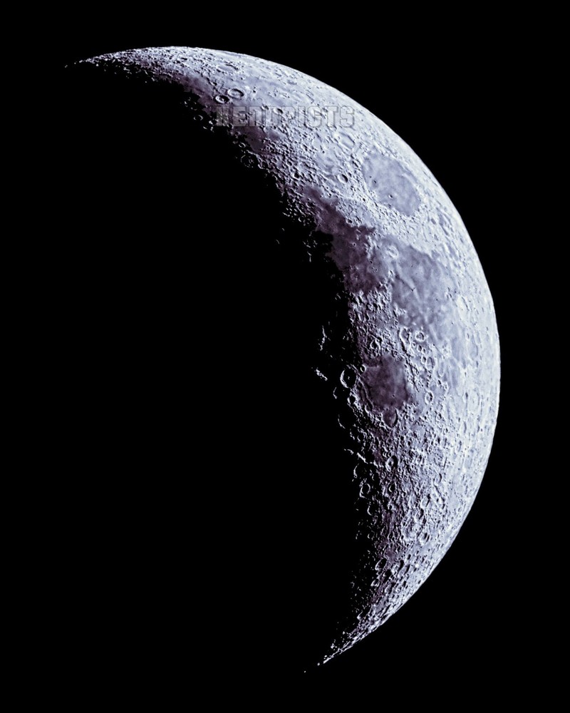 Wall Decor, 8×10 inch 24 Percent Full Moon (Waxing Crescent Phase) Print M5188