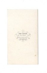 Joh. Jaeger CDV Photo Man Portrait / Fine Young Man – Stockholm 1860s
