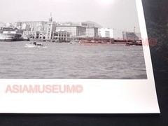 40’s Large HONG KONG STAR FERRY TERMINAL KOWLOON CLOCK TOWER Vintage Photo 香港老照片