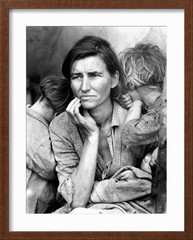 ART.COM Framed Wall Art Prints Migrant Mother, 1936. by Dorothea Lange, Figur…