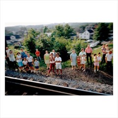 SIGNED Paul Fusco Print – RFK Funeral Train – Magnum Square Print – 6 x 6″ Photo