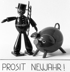 LOT 2x, still life, «happy new year» , Eduard PEZDIKA, vintage fine art negative