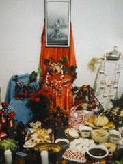 SIGNED CIBACHROME ART PHOTO BY MARIO ALGAZE «ALTAR de CHANGO» LITTLE HAVANA