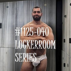 MALE PORTRAIT #1125-040 -lockerroom men series -freeShip/USA