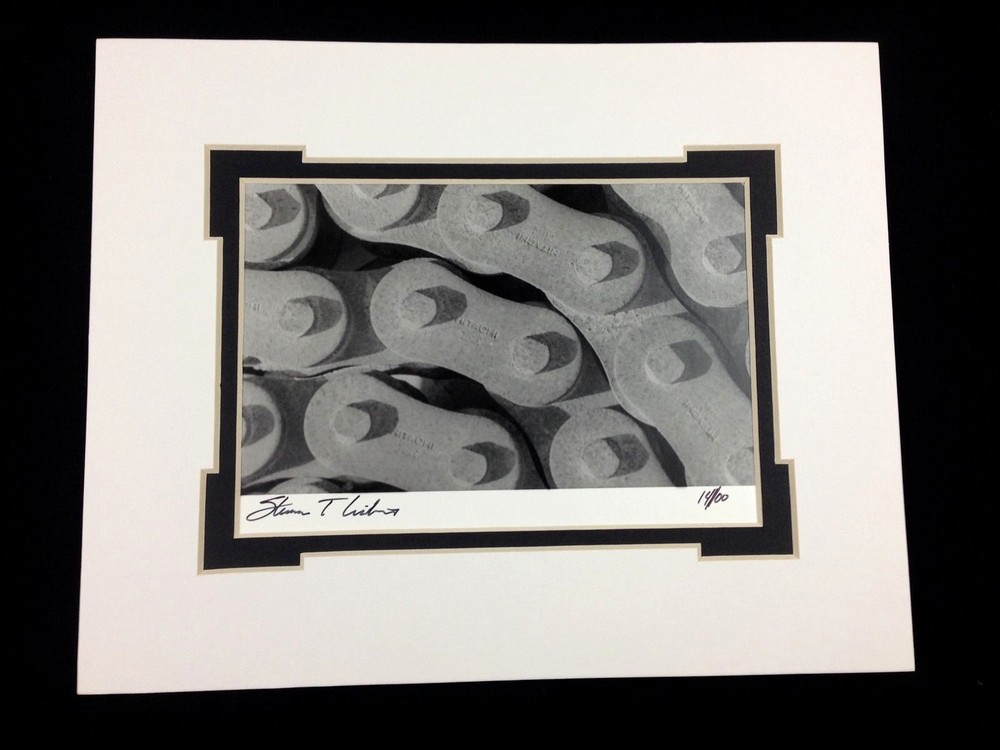 Black & White Photo Abstract Links Matted Numbered Signed Art Photography