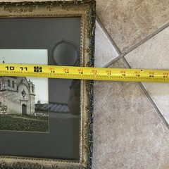 Antique San Carlos Mission Tinted Photograph Monterey California Vintage