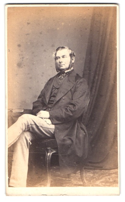 Photograph Angel, Exeter, English Jew in Suit with Sleeper Curls, Business