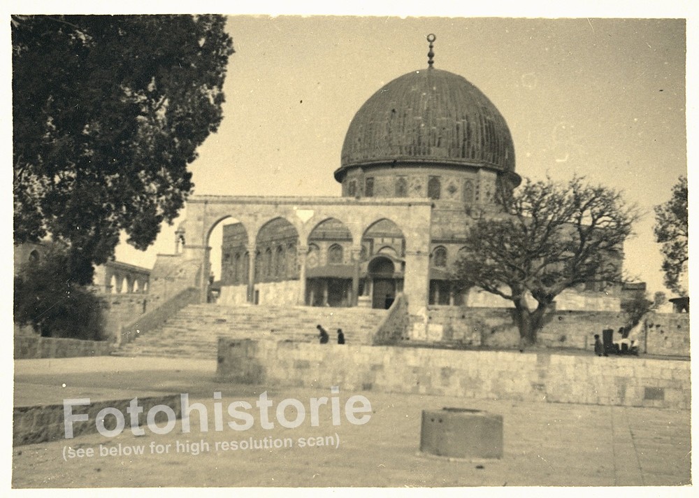 Photo: Palestine Jerusalem Dome of the Rock Temple Mount Dome Architecture 1932 Israel