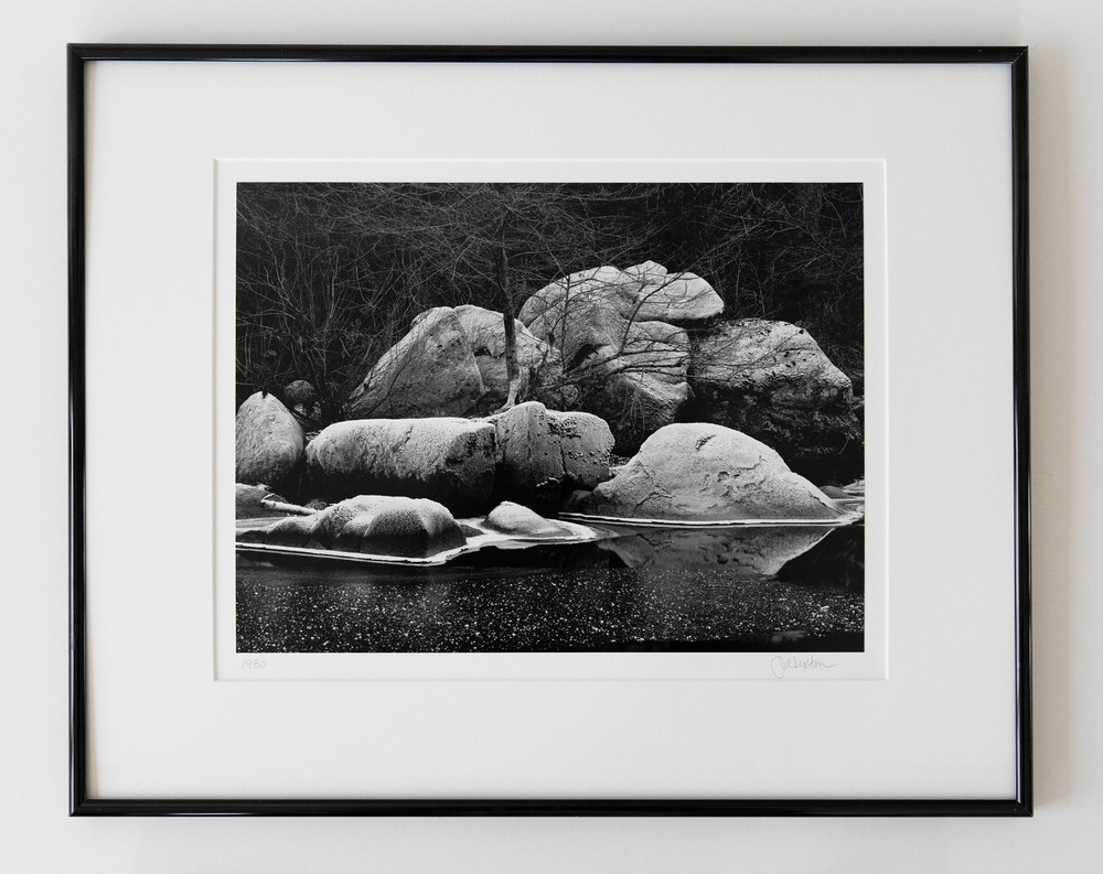 «Frosted Boulder» Original JOHN SEXTON Signed Photograph 11×14/ 16×20 Framed