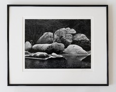 «Frosted Boulder» Original JOHN SEXTON Signed Photograph 11×14/ 16×20 Framed