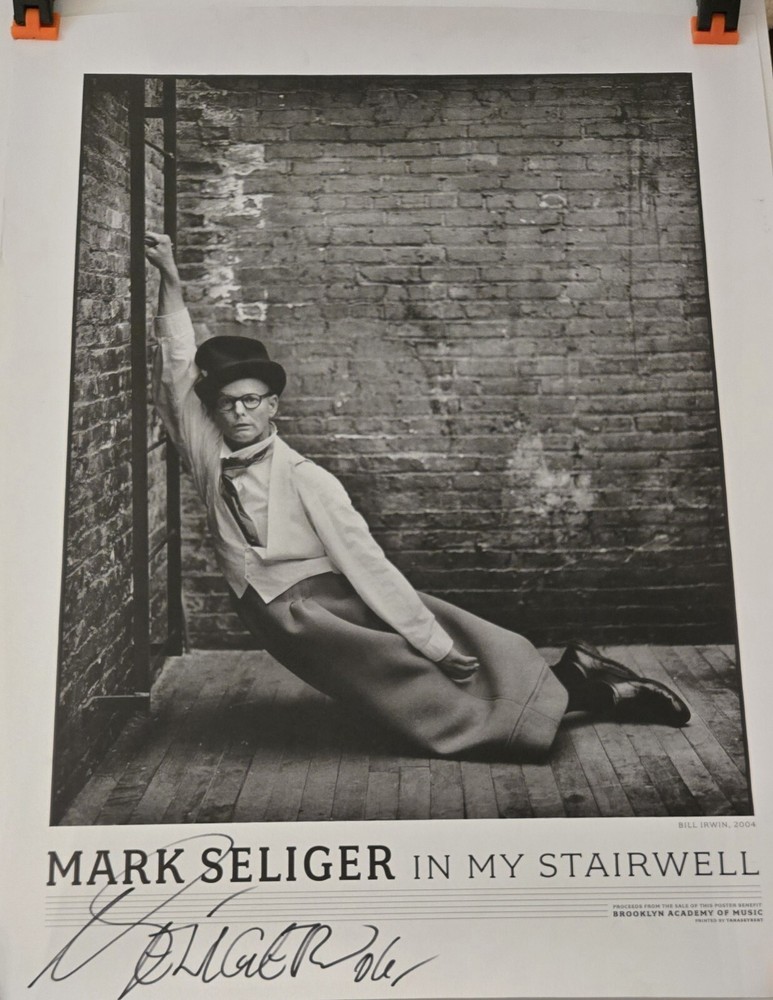 BILL IRWIN IN MY STAIRWELL SIGNED MARK SELIGER 2006 PHOTO POSTER TANASEYBERT