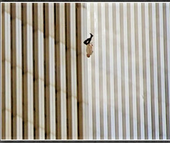 Unknown 911 victim jumping off one off the Towers