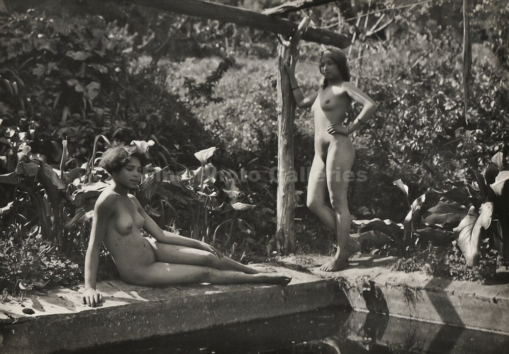 1928 Original MARCEL PAUL MEYS Female Nude Algerian Women Vintage Silver Photo