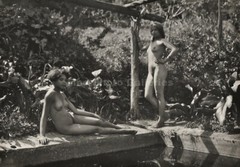 1928 Original MARCEL PAUL MEYS Female Nude Algerian Women Vintage Silver Photo