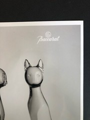 Rare Official Vintage Baccarat – France Fine art B&W Photo (Rigot Cats)