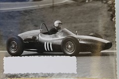 26607 Photo Racing Driver Timoszek Poland 1963 Car Racing Diver Sport