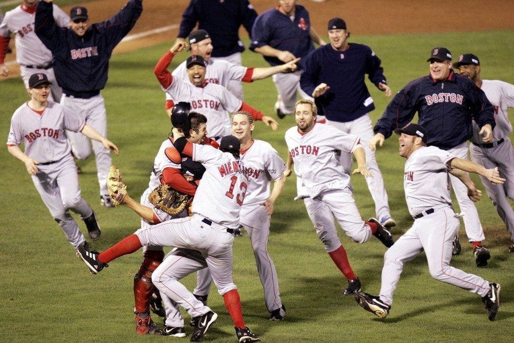 2004-red-sox-world-series 8×10 Colorized Print-FREE SHIPPING