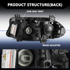 Headlight Assembly Fits for 2015-2022 Dodge Charger [Factory Hid/Xenon Type] wit