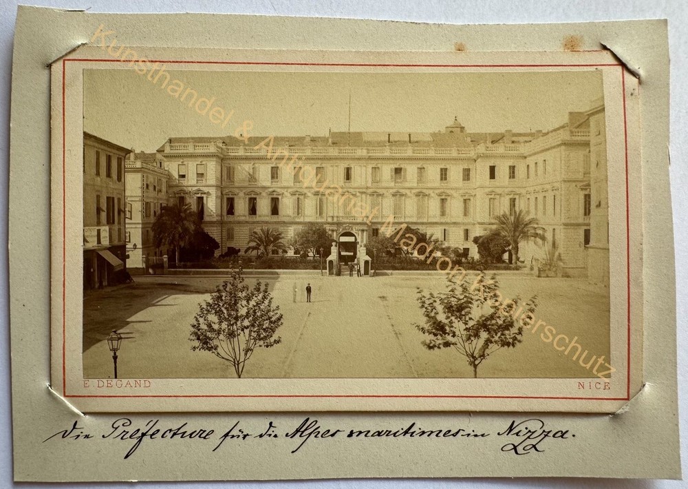 orig. CDV Photo France Nice Photo Degand Vintage Print Tirage Album Circa 1870