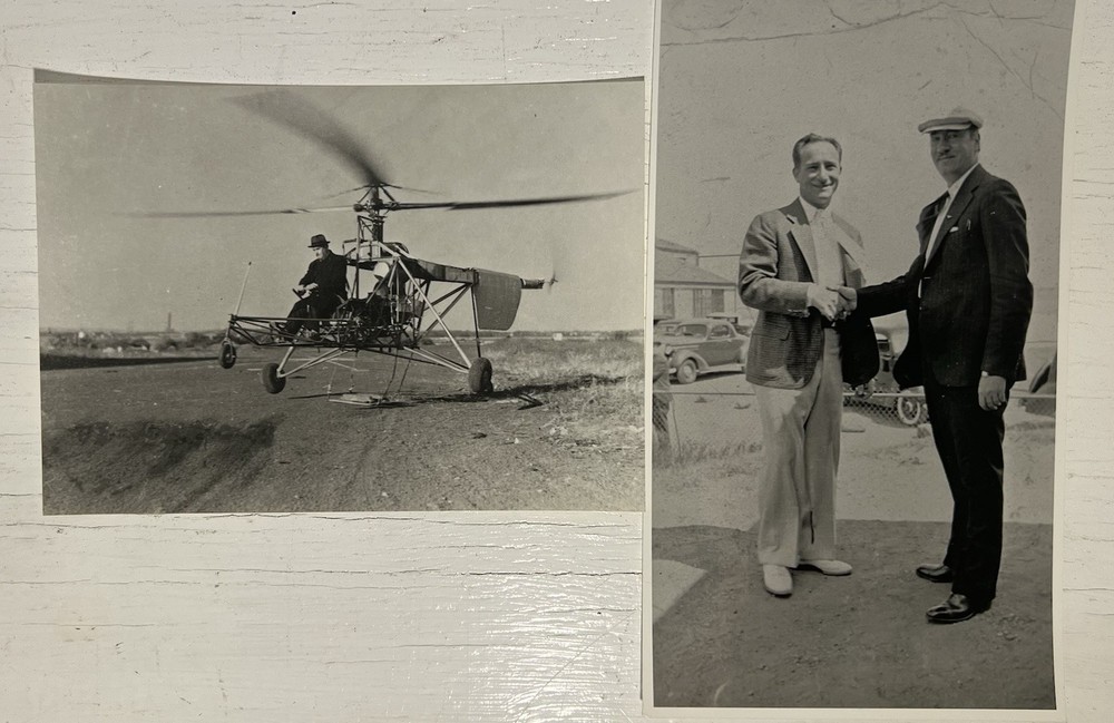 Aviation Pioneer Igor SIKORSKY Piloting The Vought-Sikorsky VS-300 Helicopter