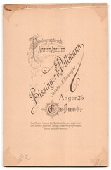 Photograph Bissinger & Dittmann, Erfurt, Anger 25, two children on a bench