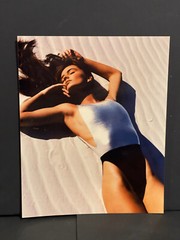 Large Photo Mannequin Curiosa Swimsuit 1990 Young Woman