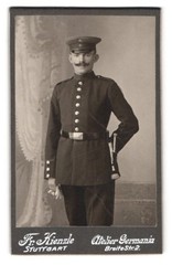 Photograph Fr. Kienzle, Stuttgart, Breite Str. 2, portrait soldier in uniform RG