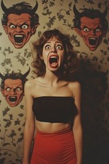 5 ~ 4X6 Glossy HORROR Fine Art ‘ SCREAM QUEEN ‘ Photo FANTASY Set ! 211359084