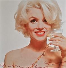 Bert Stern – Marilyn Monroe – with Champagne – limited & signed