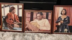 Set of 3 Framed African American Historical Portrait Prints – Iconic Figures