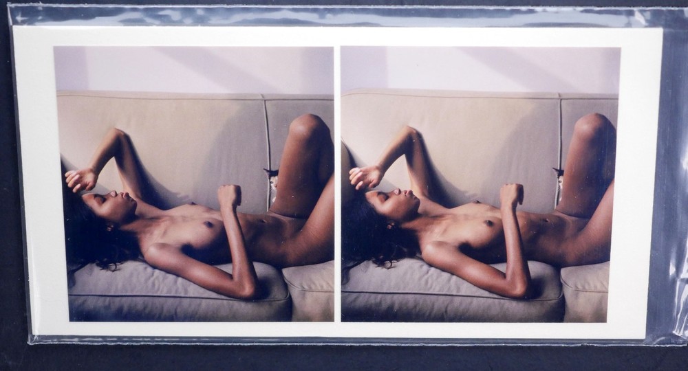 Boris Starosta 3D Stereoview – Stephanie 1126- nude black model signed 2003 #248