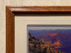 Grand Canyon orig photo framed 9.5 x 11.5 color photo signed James Thompson