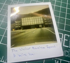 Polaroid Photo of Walker Mountain Tunnel Vintage