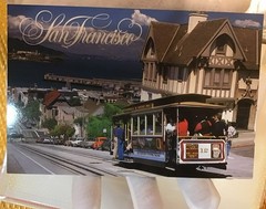 5 LOT. Jesse Kalisher art photo, San Francisco HYDE Cable Car, signed, + OTHERS