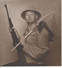 Hendrickson Orig Photo SELF PORTRAIT HENDRICKSON BEING A HUNTER 8 x 8.5″ R41