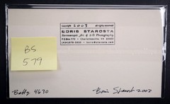 Boris Starosta 3D Stereoview – Betty 4630 – nude model signed 2003