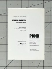 Joakim Eneroth (b 1969) Art Announcement Card 2008 Dallas – Comfortably Secure