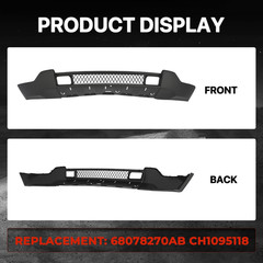 Front Bumper Grille Lower Grill Compatible with 2011-2013 Jeep Grand Cherokee Re
