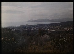 4 autochromes 9X 12 cm, Cannes / Nice circa 1910. Original Light Box