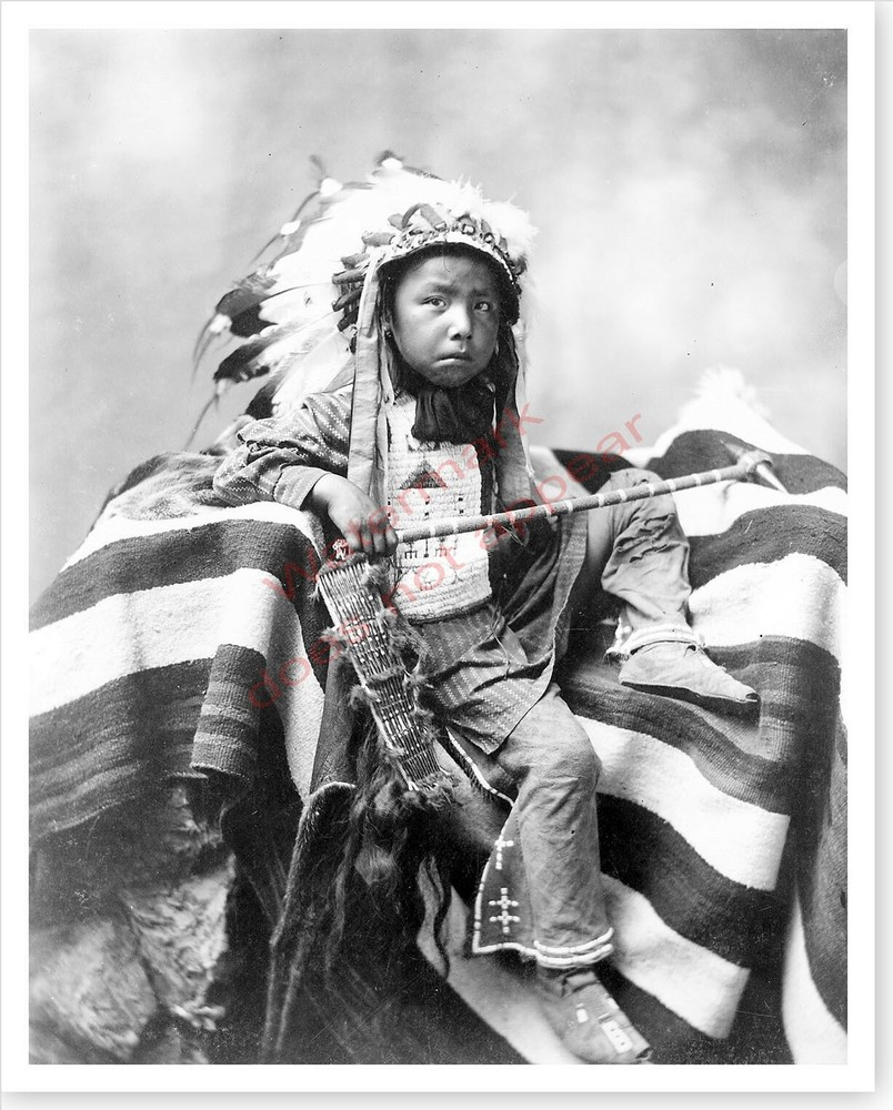 Joseph Bird Head Native American Sioux Indian Silver Halide Photo