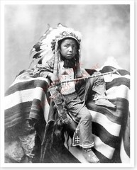Joseph Bird Head Native American Sioux Indian Silver Halide Photo