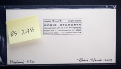 Boris Starosta 3D Stereoview – Stephanie 1126- nude black model signed 2003 #248
