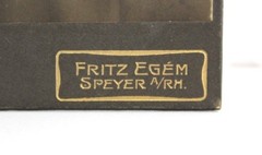 Vintage Photograph – Fritz Egem – Speyer A/RM Woman Sitting Circa 1908