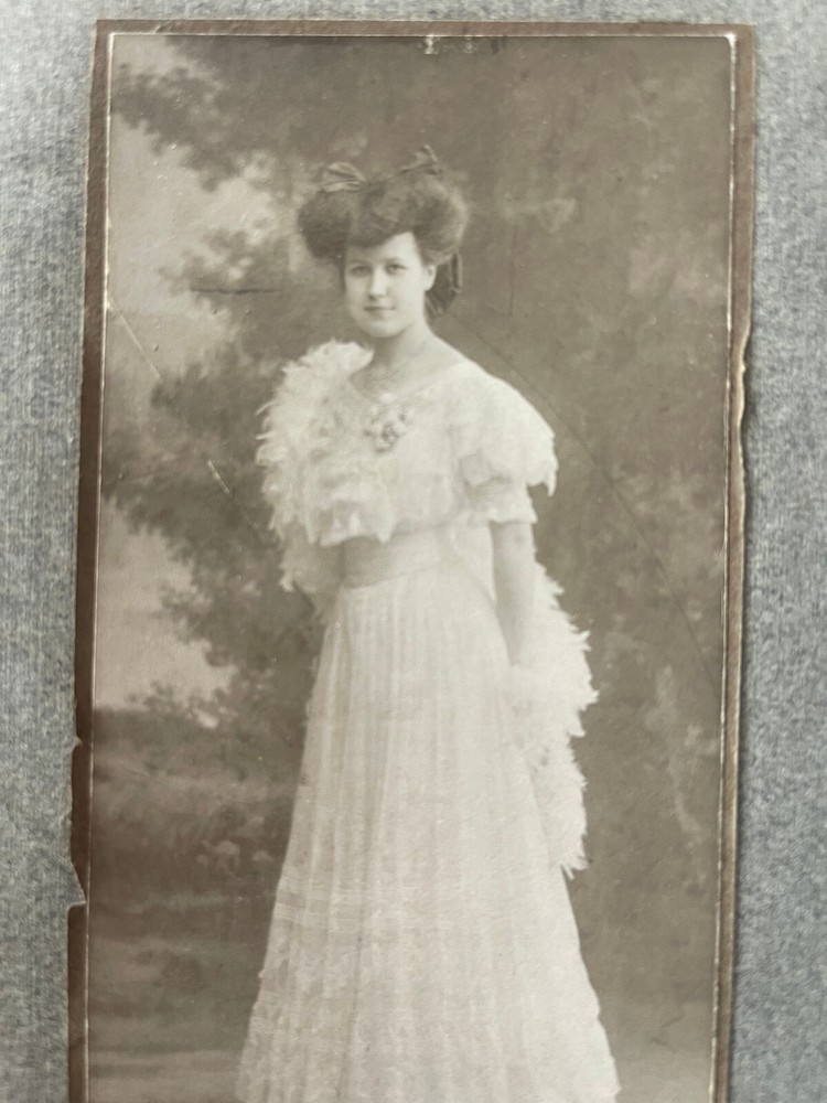 Rare Large Portrait Young Girl Late 19th Century G. L. Arlaud Geneva Switzerland