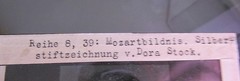 Mozart Wolfgang Amadeus Portrait Dora Stock Old Glass Picture 8.5 x 10 cm